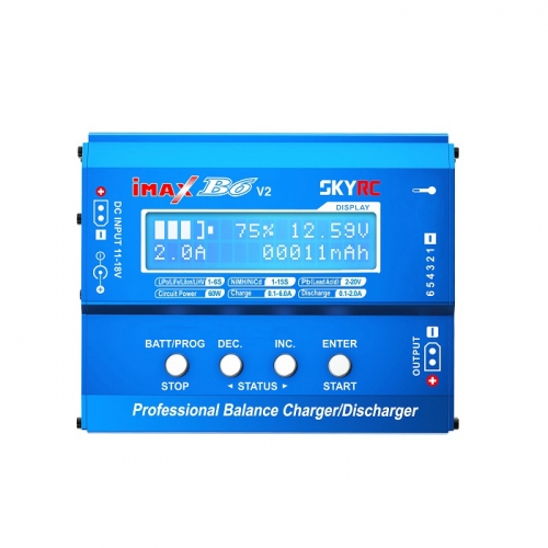 SKYRC IMAX B6 V2 Original  Balance Charger Discharger For DJI Mavic TB4X / NiMH / NiCD / LiHV / NiCd / PB / Li-ion  6A 60W + power supply SkyRC 15V 4A