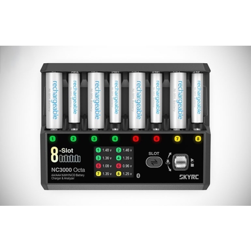 SkyRC NC3000 Octa Ładowarka / Analizator 48W/3A AA/AAA NiMH/NiCD